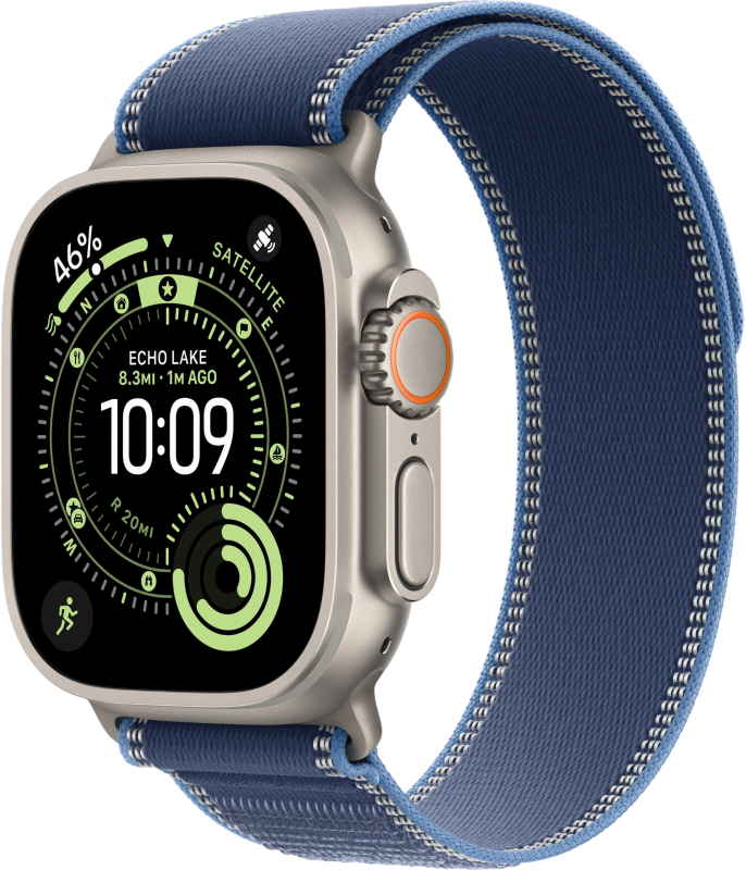 Apple Watch Ultra 3 49 Natural Bright Blue Loop M/L